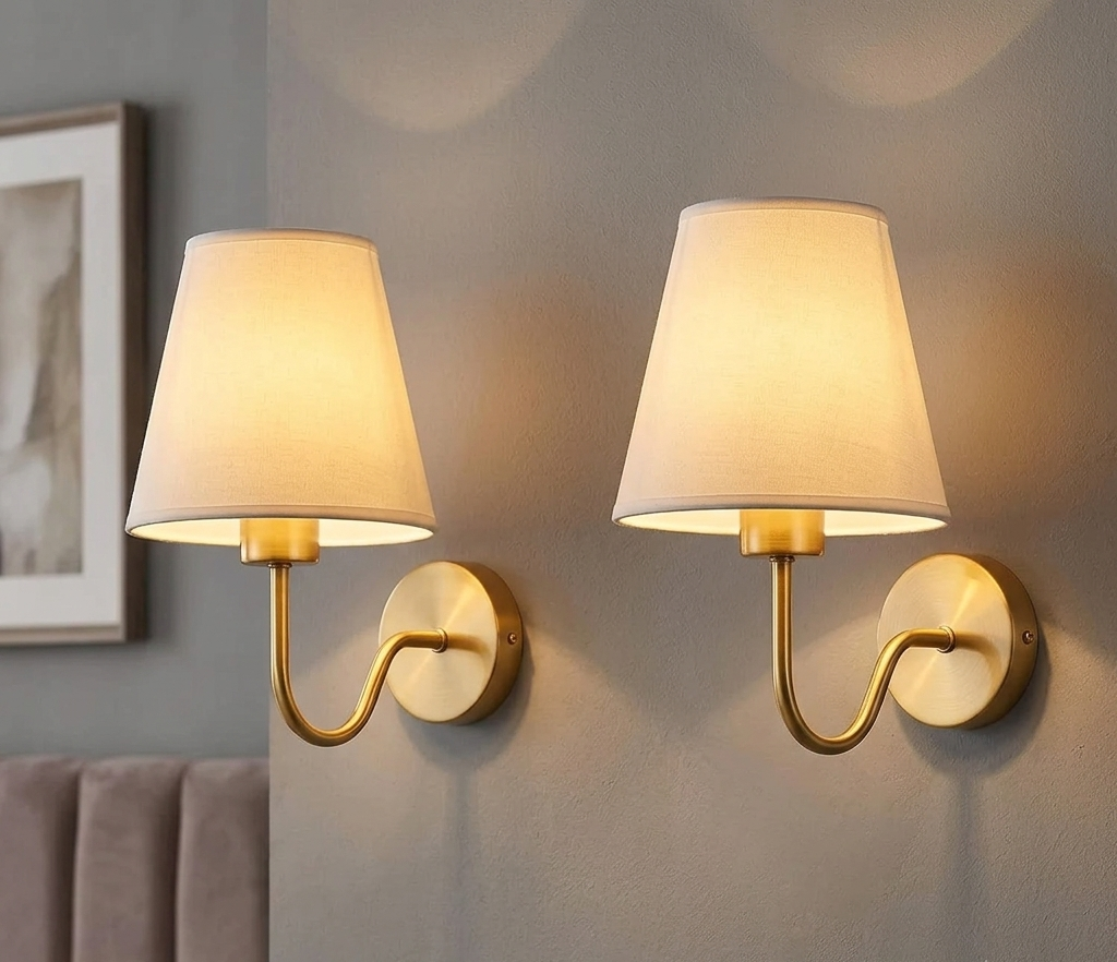 Lampe Murale « Kyoto » — Design Tissu & Métal, Style Loft