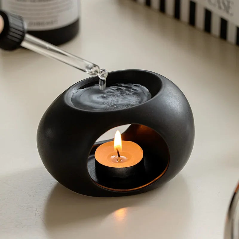 Brûleur d'huiles essentielles en céramique - Maison Rovelia (vue 1)
